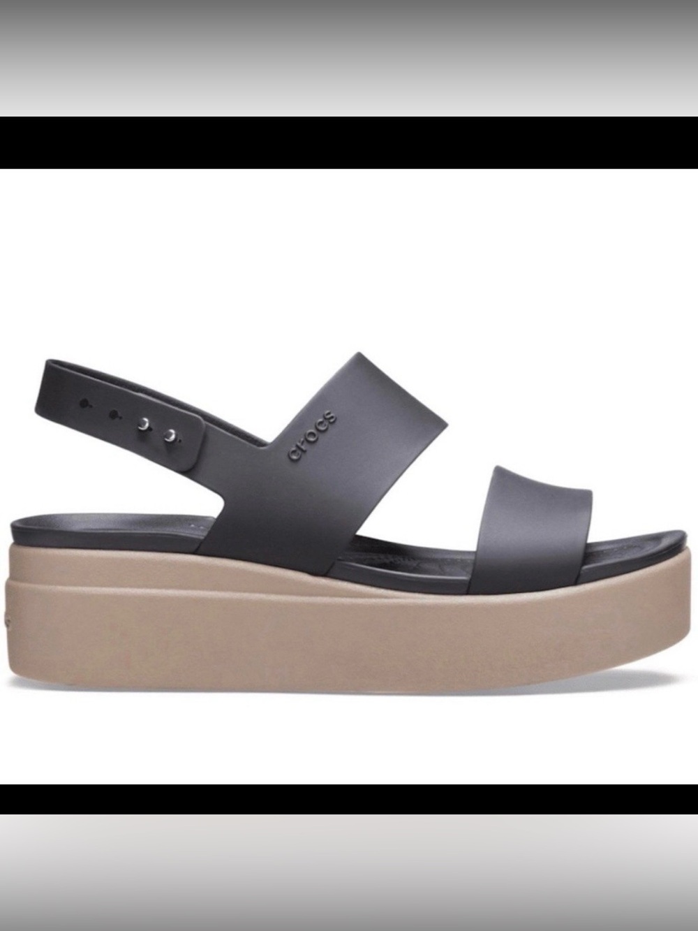 CROCS Brooklyn Low Wedge size 9.. worn one time